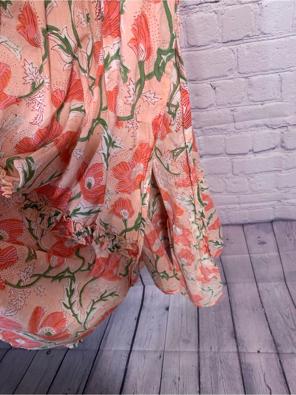 Madison Mathews Womens Maxi Tank Dress Pink Floral Size M Preppy Vacation Cruise - Picture 8 of 8